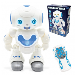 LEXiBOOK Powerman First, Meu Primeiro Brinquedo Interativo Inteligente Robot para Aprendizado de Crianças Dançando Toca Música Menino