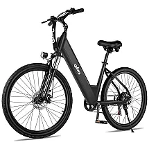 Bicicleta Elétrica Urbana Step-Thru Qlife Cityone, Bateria Removível 36V Certificação UL2849, Rodas 26", Suspensão Frontal, Pneus 2,1"
