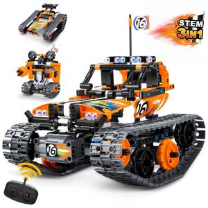 KIt de Construção Programável com 3 Formas e 392 Peças para Crianças Acima de 9 Anos, AOHU, Laranja