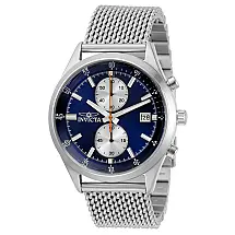 Relógio Masculino de Quartzo Pro Diver, Invicta 31356, Prata e Azul
