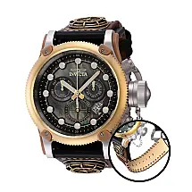 Relógio Masculino Pro Diver com Mostrador em Madrepérola, Invicta 40456, Preto e Marrom