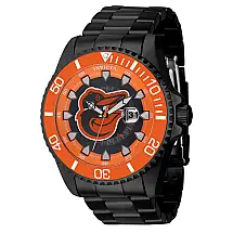 Relgio masculino MLB Baltimore Orioles - 47 mm. Preto ZG-43456