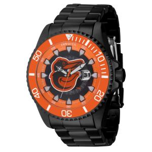 Relgio masculino MLB Baltimore Orioles - 47 mm. Preto ZG-43456