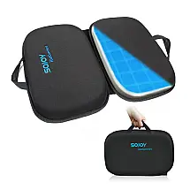 Almofada de Assento em Gel Sojoy iGelComfort 3-em-1 Dobrável com Espuma Viscoelástica Preta