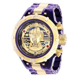 Relgio masculino reserva Marvel Thanos Swiss Ronda Z60 calibre - 54 mm. Roxo. Ouro 41556
