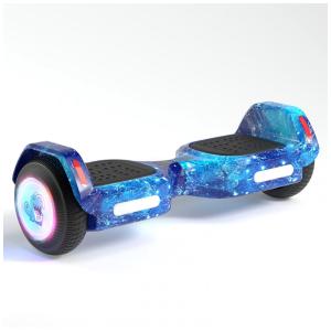 Hoverboard SIMATE Azul Galáxia 6,5" com Bluetooth, Luzes LED e Certificação UL2272 – Até 13,7 km/h, Autonomia de 12,8 km