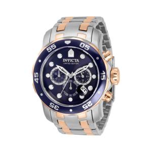 Relógio Masculino Pro Diver, Invicta 30756, Prata, Ouro Rosa e Azul