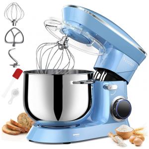 Batedeira 8,9L com 10 Velocidades, Tigela de Aço Inoxidável e Acessórios, 110V 660W, Vezzio, Azul