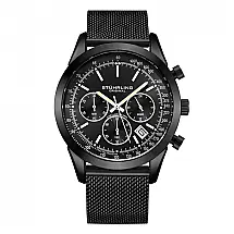 Relógio Masculino Stuhrling Rialto 3975.6 Quartzo 44mm com Cronógrafo, Preto