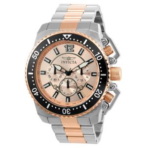 Relógio Masculino Pro Diver, Invicta ZG 21956, Prata e Ouro Rosa