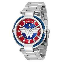 Relógio Feminino DC Comics Mulher Maravilha com Mostrador Madrepérola, Invicta 34956, Prata