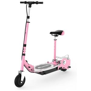 Patinete Elétrico para Crianças de 6 a 12 anos com Bateria até 1H e Atinge até 16km, Peso Max 70kg, MAXTRA E120, Rosa