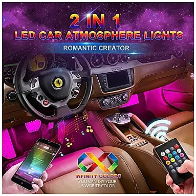 Luz LED Automotiva Decorativa Interna