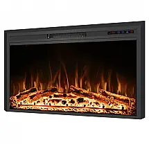 Lareira Elétrica RodalFlame 127x70cm 1500W Chamas LED Touchscreen Embutir 110V