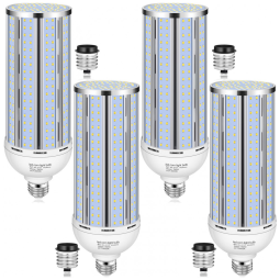 Conjunto de 4 Lâmpadas de LED de Milho 150W, Design sem Ventoinha 5000K Luz do Dia Equivalente a 1500 Watts Base Mogul Grande E26E39 XYCN