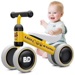 Bicicleta sem Pedal Infantil para Bebês de 1 a 2 anos, Amarela, ANCAIXIN BP 201, Amarelo