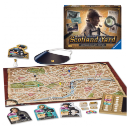 Jogo de Estratégia Ravensburger Scotland Yard Edição Sherlock Holmes - Desafio Cerebral Cativante, Ideal para Noites de Diversão em Família
