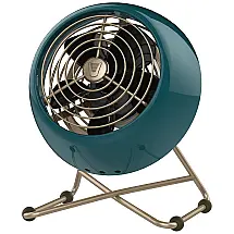 Mini Ventilador Vintage com 2 Velocidades, 110V 25W, VORNADO CR1 0283 84, Azul Teal