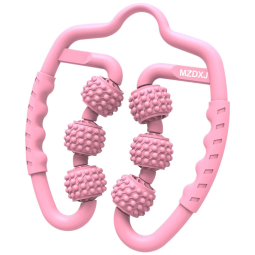 MZDXJ Massageador Muscular Manual com 6 Pontos para Aliviar a Dor, Reduzir Celulite e Tratar Tecidos Profundos, Rosa