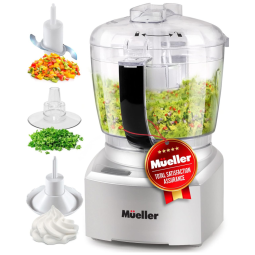 Processador de Alimentos 2L Multifuncional Aço Inoxidável, 240V, MUELLER AUSTRIA FP 530, Prateado