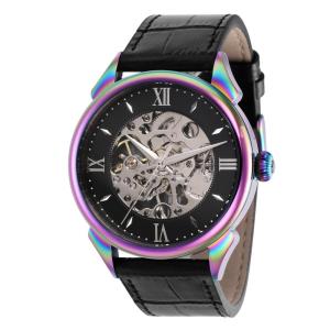 Relgio mecnico masculino vintage de 42mm - Preto Invicta ZG-38166
