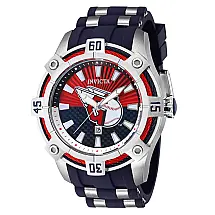 Relgio Masculino MLB Cleveland Guardians - 52mm. Ao. Azul ZG-43266