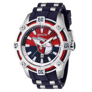 Relgio Masculino MLB Cleveland Guardians - 52mm. Ao. Azul ZG-43266