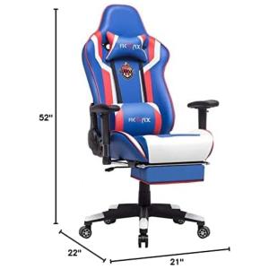 Cadeira Gamers Ficmax, Ergonômica, Reclinável, Com Massagem, 360 Graus, 3 Cores