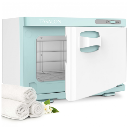 Aquecedor de Toalha Elétrico para Barbearia Profissional 8L, 110V, TASALON, Azul e Branco