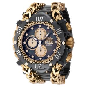 Relógio Automático Masculino com Mostrador Madrepérola 58, Preto e Dourado 44566