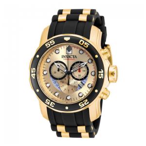 Relógio Masculino Pro Diver SCUBA, Invicta 17566, Preto e Dourado