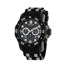 Relgio masculino profissional - 48 mm. Ao. Preto 34666