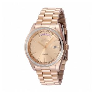 Relógio Invicta Elite Diamond com 0,30 Quilates de Diamantes, Unissex, 38mm, Ouro Rosa 48766