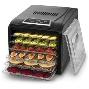 Desidratador de Alimentos, com 6 bandejas, 480W, preto, 110v, GOURMIA COMINHKPR102091, Preto
