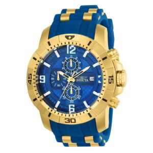 Relógio Masculino Pro Diver SCUBA, Invicta ZG24966, Azul e Dourado