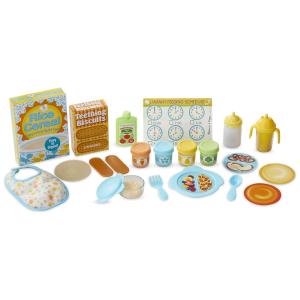 Kit Simulação de Alimentação de Bonecas com 24 Peças para Crianças Acima de 3 Anos, Melissa & Doug