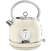 Chaleira Elétrica 1.7L com Medidor de Temperatura, Desligamento Automático e Proteção Contra Fervura a Seco, 110V 1500W, COURCHEVEL Retrô