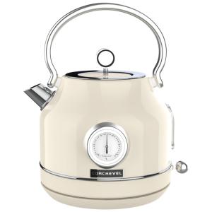 Chaleira Elétrica 1.7L com Medidor de Temperatura, Desligamento Automático e Proteção Contra Fervura a Seco, 110V 1500W, COURCHEVEL Retrô