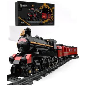 Kit de Construção Trem a Vapor Classe GWR 2900 com 789 Peças, Nifeliz, Preto e Vermelho