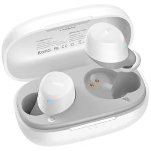 Mini Fones de Ouvido Bluetooth com Estojo de Carregamento e Resistência a Agua IPX5, TOZO A1, Branco