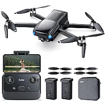 Drone e Acessórios para Adultos com Câmera 4K, 2 Baterias, Retorno Automático, 70 Minutos de Autonomia e GPS, Ruko U11MINI, Preto
