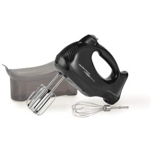 Batedeira de Mão com 6 Velocidades e Acessórios, 275W, 110v, HAMILTON BEACH 62692, Preto