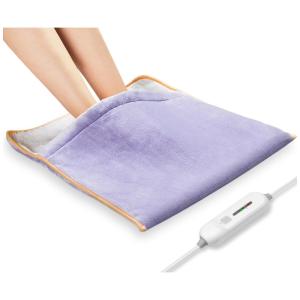 Aquecedor de Pés Elétrico de Flanela Ultra Suave com Desligamento Automático, 110V, PROALLER, Violeta