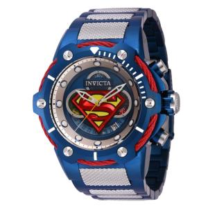 Relógio Masculino DC Comics Superman, Invicta 41176, Azul e Prata