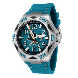 Relógio Masculino Automático NHL San Jose Sharks, Invicta 42276, Verde e Prata