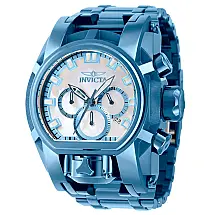Relógio Masculino Bolt Zeus Magnum com Mostrador Madrepérola, Invicta 39276, Azul Claro