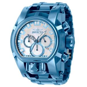 Relógio Masculino Bolt Zeus Magnum com Mostrador Madrepérola, Invicta 39276, Azul Claro
