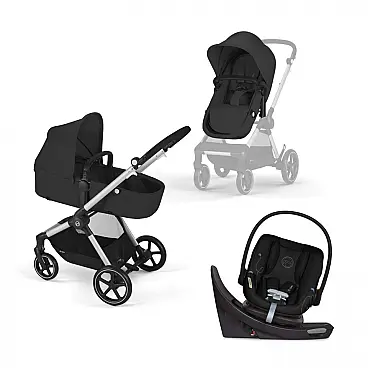 Cadeirinha Cybex EOS 5-em-1 Preta