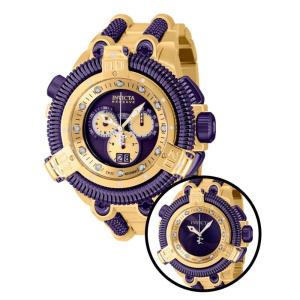 Relgio masculino King Python Swiss Ronda 5050.C calibre - 50 mm. Ouro. Roxo 40576