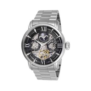 Relógio Masculino Automático Objet D Art com Pulseira de Aço Inoxidável, Invicta 27576, Prata